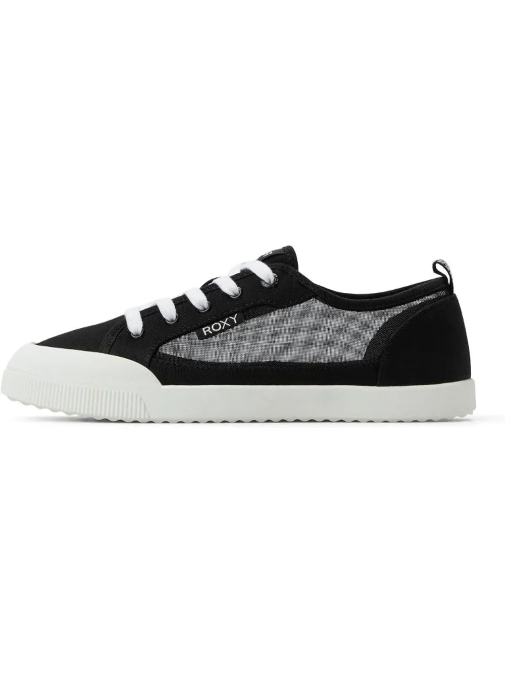 Women's Black Mesh Lightweight Low Top Lace Up Casual Fashion Shorebreak Sneaker